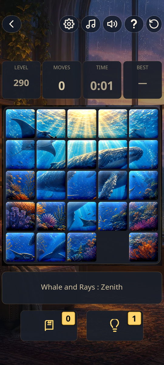 TileScape GAP mechanic on a 5x5 tile grid